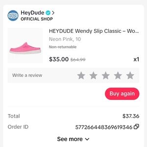 Hey Dude Neon Pink Wendy Slip-Ons